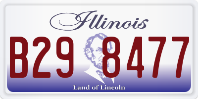IL license plate B298477