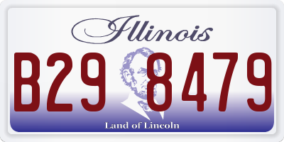 IL license plate B298479