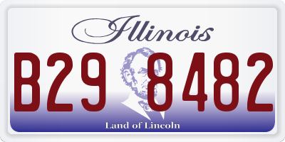 IL license plate B298482