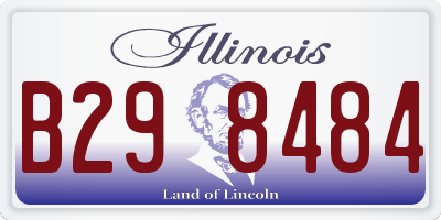 IL license plate B298484
