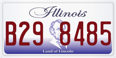 IL license plate B298485