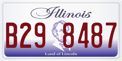 IL license plate B298487