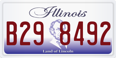 IL license plate B298492