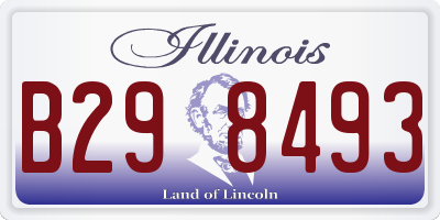 IL license plate B298493