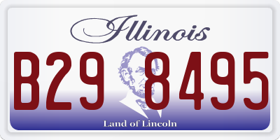IL license plate B298495