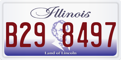 IL license plate B298497