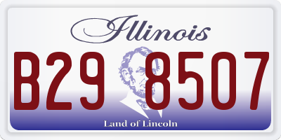 IL license plate B298507