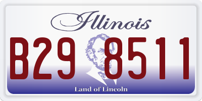 IL license plate B298511