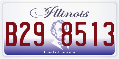 IL license plate B298513