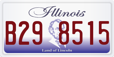 IL license plate B298515