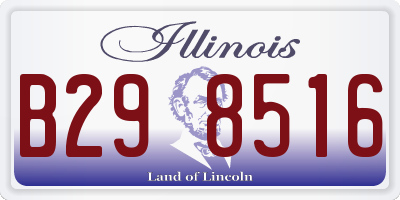 IL license plate B298516