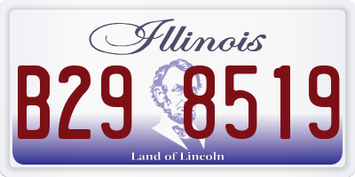 IL license plate B298519