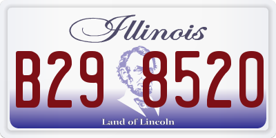 IL license plate B298520