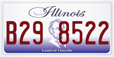 IL license plate B298522