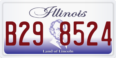 IL license plate B298524
