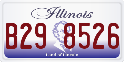 IL license plate B298526