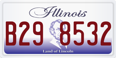 IL license plate B298532