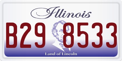 IL license plate B298533
