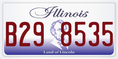 IL license plate B298535