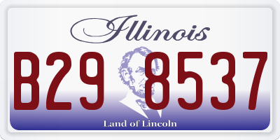 IL license plate B298537