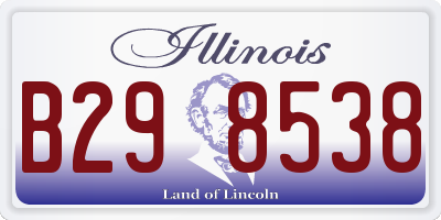 IL license plate B298538