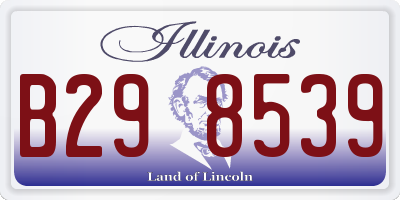 IL license plate B298539