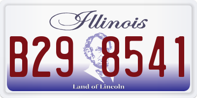 IL license plate B298541