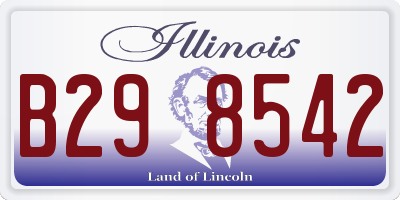 IL license plate B298542