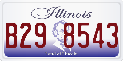 IL license plate B298543