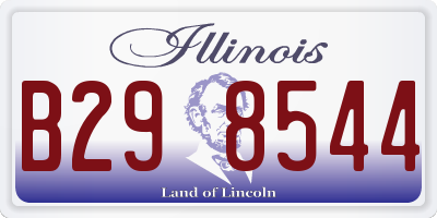IL license plate B298544