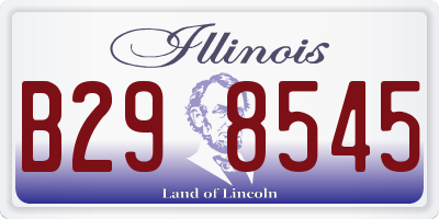 IL license plate B298545