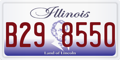 IL license plate B298550
