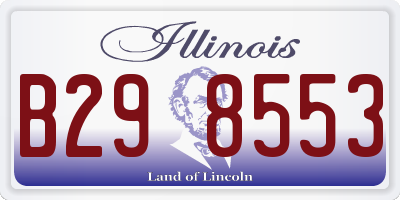 IL license plate B298553