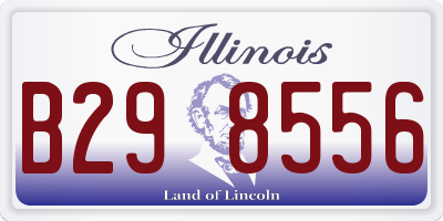 IL license plate B298556