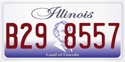 IL license plate B298557