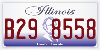 IL license plate B298558