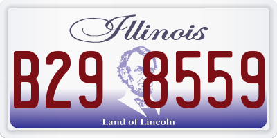 IL license plate B298559