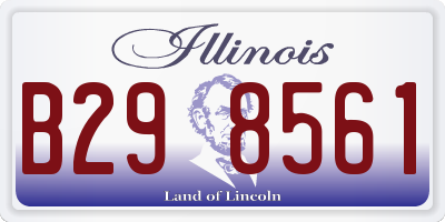 IL license plate B298561