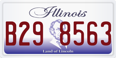IL license plate B298563