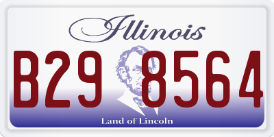 IL license plate B298564