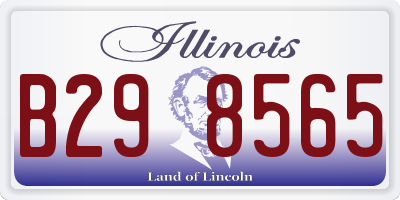 IL license plate B298565