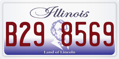 IL license plate B298569