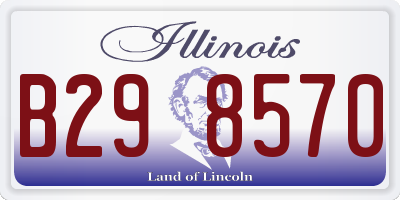 IL license plate B298570