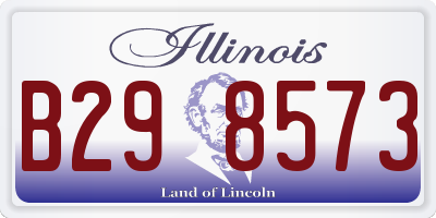 IL license plate B298573