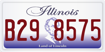 IL license plate B298575