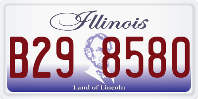 IL license plate B298580
