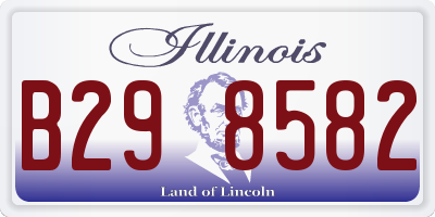 IL license plate B298582