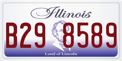 IL license plate B298589