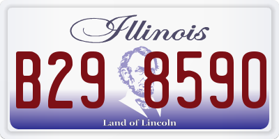 IL license plate B298590