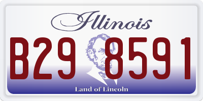 IL license plate B298591